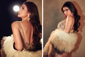 Mouni Roy Photos : शिमरी थाई स्लिट गाउन में मौनी रॉय ने फिर बिखेरा जलवा, अदाएं देख फैंस हुए पानी-पानी