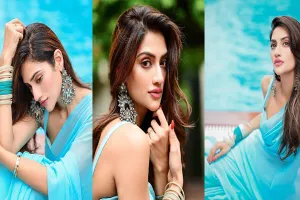 बंगाली एक्ट्रेस Nusrat Jahan ने इंडियन वियर में ढाया कहर, फैंस की थमी सांसे
