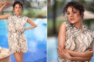 Shehnaaz Gill Photos : शॉर्ट व्हाइट रफल ड्रेस में शहनाज गिल ने कराया फोटोशूट, ग्लैमरस लुक देख फैंस बोले- आग लगा दी