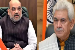 जम्मू-कश्मीर के हालातों को लेकर अमित शाह और मनोज सिन्हा के बीच दूसरे दौर की बैठक खत्म, कई अधिकारी रहे मौजूद