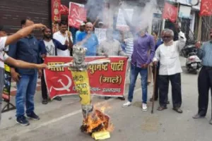 हल्द्वानी: अग्निपथ के विरोध में माले ने फूंका मोदी सरकार का पुतला, राजा बहुगुणा बोले- सेना के ठेकाकरण की कोशिश