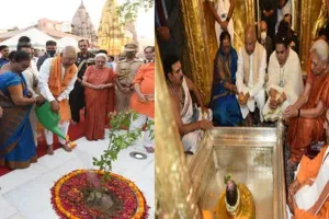 वाराणसी : राष्ट्रपति ने काशी में किया बाबा विश्वनाथ का दुग्धाभिषेक