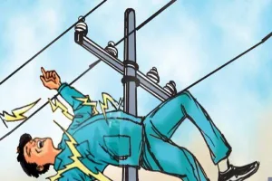 कालाढूंगी: लाइट ठीक करने पोल पर चढ़े लाइनमैन को लगा करंट, हालत गंभीर