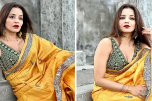 Monalisa Photos :  मोनालिसा ने साड़ी पहनकर लूटी महफिल, तस्वीरें देख आप भी हो जाएंगे दीवाने