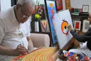 गांधी जी के कारण पाकिस्तान में नहीं बसे विश्वप्रसिद्ध चित्रकार रजा