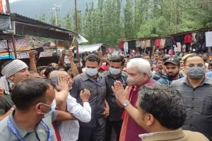 मनोज सिन्हा ने किया अमरनाथ आधार शिविर का दौरा