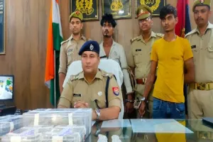 संभल : 12 लाख की रकम और चार बाइकों के साथ पांच गिरफ्तार