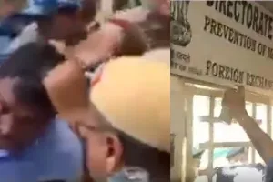 Video: बाल नोचे … कार में जबरन बैठाया, कालिख पोती … लाठी भांजी, कांग्रेस नेताओं और पुलिस की नूरा-कुश्ती