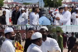 लखनऊ: टीले वाली मस्जिद में बकरीद के मौके पर अदा की गई नमाज, बड़ी संख्या में पहुंचे नमाजी