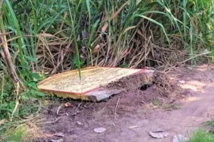 पीलीभीत: चकरोड घोटाले में BDO ने अभी तक नहीं सौंपी जांच रिपोर्ट, ग्रामीणों ने तोड़ा शिलापट