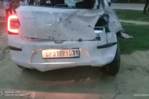 बहराइच : अनियंत्रित कार पलटी, महिला समेत छह घायल