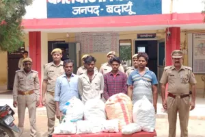बदायूं: 16 किलो 300 ग्राम डोडा के साथ चार तस्कर गिरफ्तार