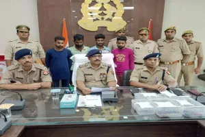 बिजनौर: लूटी की तीन बाइकों और नकदी के साथ चार गिरफ्तार, कई वारदतें भी कबूली