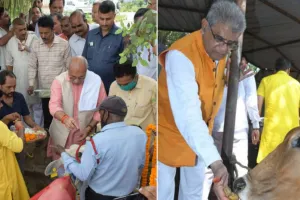 बरेली: जन्माष्टमी की धूम, मंत्री धर्मपाल सिंह और डॉ. अरुण कुमार ने की गोवंशों की पूजा 
