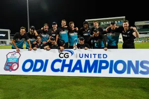 WI vs NZ ODI Series : चार फिफ्टी के दम पर न्यूजीलैंड ने तीसरे वनडे में वेस्टइंडीज को हराया, सीरीज पर किया कब्जा