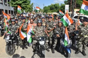 गोरखपुर: एसएसबी जवानों ने हर घर तिरंगा अभियान में किया जनजागरण