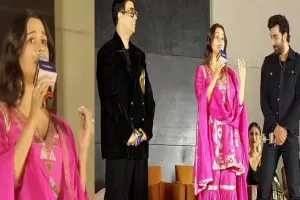 ब्रह्मास्त्र के प्रमोशन में जुटी आलिया भट्ट, तेलुगु में केसरिया गाना गाकर लूटीं महफिल