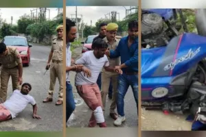 नोएडा फिल्मसिटी में पुलिस मुठभेड़ के बाद अपराधी गिरफ्तार, पैर में लगी गोली