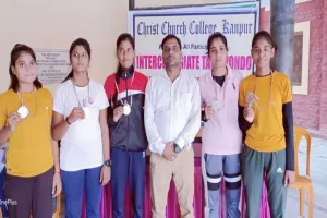 ताइक्वांडो प्रतियोगिता में जिले को मिले तीन रजत व दो कांस्य पदक