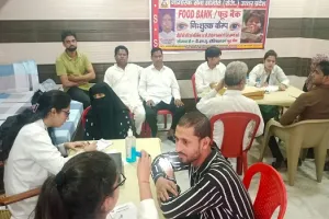 मुरादाबाद: फूड बैंक व नागरिक सेवा समिति द्वारा लगाए गए शिविर में 100 मरीजों की हुई निशुल्क जांच