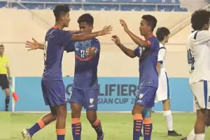 भारत ने AFC U-17 Asian Cup क्वालीफायर्स में कुवैत को 3-0 से हराया, थांगलसुन गंगटे ने दागे दो गोल