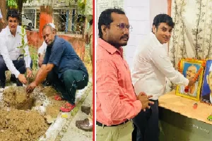 हमीरपुर : महात्मा गांधी और लाल बहादुर शास्त्री को किया गया नमन