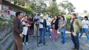 नैनीताल: अमेरिका के हिंदी विशेषज्ञों ने किया बलियानाले में भूस्खलन का अध्ययन