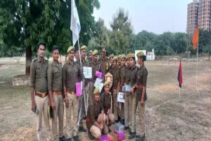 चित्रकूट: हमीरपुर के एसआई राजेश को मिला बेस्ट फायरर का खिताब 
