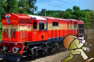 पूरा रेल इंजन ही चुरा ले गए चोर... सुरंग खोदकर वारदात को दिया अंजाम