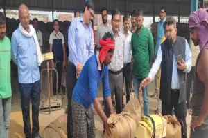 बहराइच: नोडल अधिकारी ने धान क्रय केंद्र का किया औचक निरीक्षण, दिये निर्देश