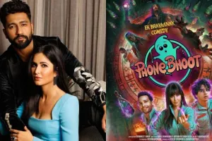 पत्नी कैटरीना के फिल्म की विक्की ने की समीक्षा, लिखा- फुल फ्रंट फुट पे आके मस्ती और पागलपन है फोन भूत