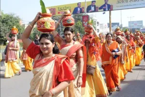 बरेली: श्रीमद्भागवत कथा से पहले निकाली गई भव्य कलश यात्रा, दिखा उत्साह