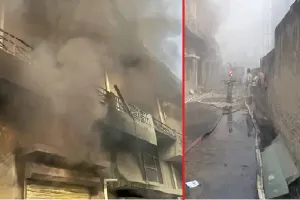 गौतमबुद्धनगर : एक्सपोर्ट कंपनी में लगी आग, लाखों का माल जलकर राख