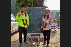 बरेली: मुस्कान और विशाल ने पूरी की हाफ मैराथन