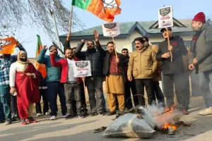 बिलावल की टिप्पणी के खिलाफ किया जम्मू-कश्मीर भाजपा ने प्रदर्शन 