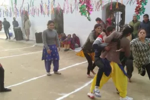 शाहजहांपुर: कबड्डी में मीराबाई टीम ने लक्ष्मीबाई टीम पर दर्ज की जीत