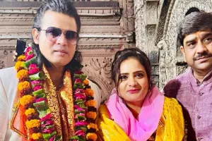 मथुरा: अभिनेता मुकेश जे भारती और प्रोड्यूसर मंजू भारती ने किए बांके बिहारी के दर्शन, कहा- अद्भुत अनुभूति का अहसास