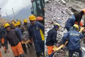 जोशीमठः होटल को तोड़ने के दौरान बैलेंस बिगड़ने से मजदूर खाईं में गिरा, घायल, अस्पताल में भर्ती