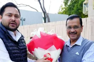 केजरीवाल से मुलाकात के बाद तेजस्वी यादव ने कहा- ‘‘हम सभी को मिलकर देश बचाना है’’ 