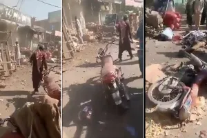 पाकिस्तान में विस्फोटकों से लदी बाइक में विस्फोट, चार की मौत, 12 अन्य घायल  