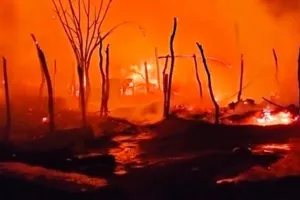 हिमाचल प्रदेश में प्रवासी मजदूरों की 40 झुग्गियां जलीं, लाखों का नुकसान