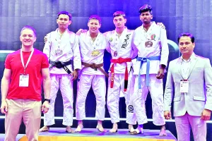रुद्रपुर: अंतरराष्ट्रीय सातवीं एशियन जु-जित्सु में भारतीय खिलाड़ियों ने जीते छह कांस्य