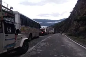 गरमपानी: राष्ट्रीय राजमार्ग से खतरा टालने को शुरु हुआ सर्वे