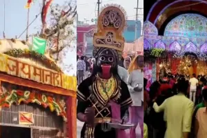 कासगंज : माता वैष्णो देवी के दरबार की तरह सजाया गया मां चामुंडा महारानी का दरबार