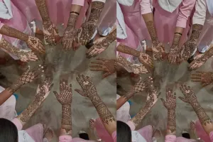 अयोध्या: मेंहदी प्रतियोगिता में श्रुति प्रथम और सुष्मिता द्वितीय रहीं 