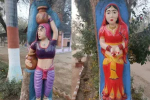 प्रयागराज: बंदी ने पेड़ के तने पर दिखाई अद्भुत कारीगरी, देखें तस्वीरें