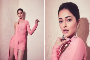 Ananya Pandey Photos : पिंक ड्रेस में अनन्या पांडे ने फ्लॉन्ट किया सेक्सी फिगर, तस्वीरों ने इंटरनेट पर मचाया धमाल