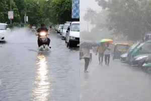 Weather Update : दिल्ली-एनसीआर में बदला मौसम, तेज आंधी के साथ बारिश हुई, तापमान में गिरावट, कई जगह जलभराव