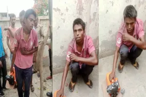 बहराइच: अस्पताल से मोटर खोल कर ले जा रहे चोर को स्वास्थ्य कर्मियों ने पकड़ा