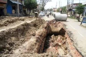 हल्द्वानी: सीवर लाइन शिफ्ट नहीं होने से रोक दी गई नहर कवरिंग